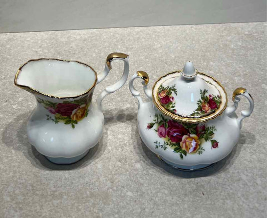 Royal Albert Sugar and Creamer