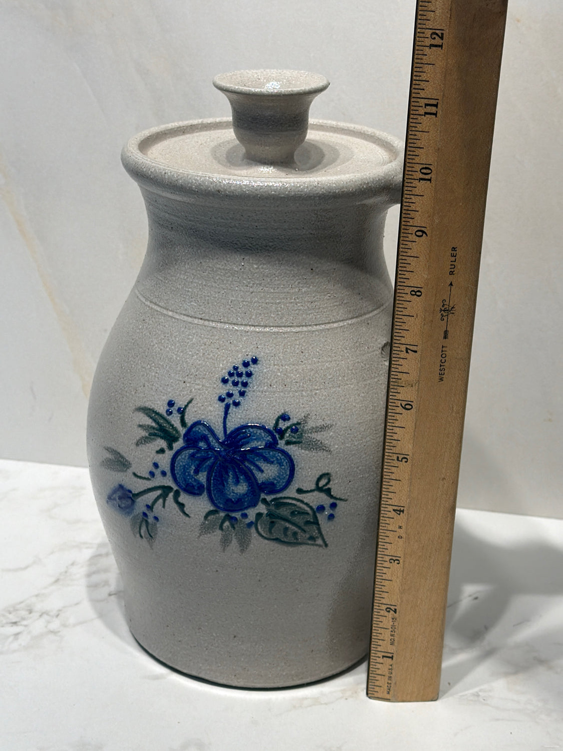 Salmon Falls Covered Storm Jar