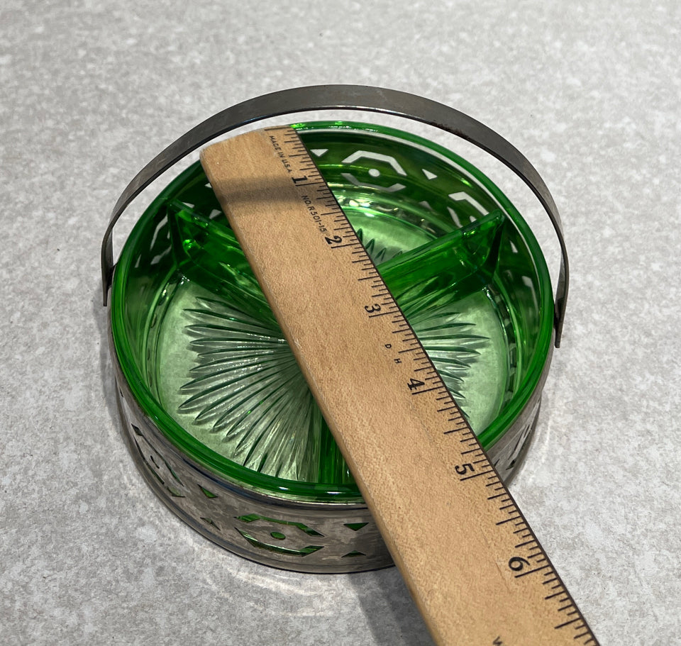Divided Green Dish
