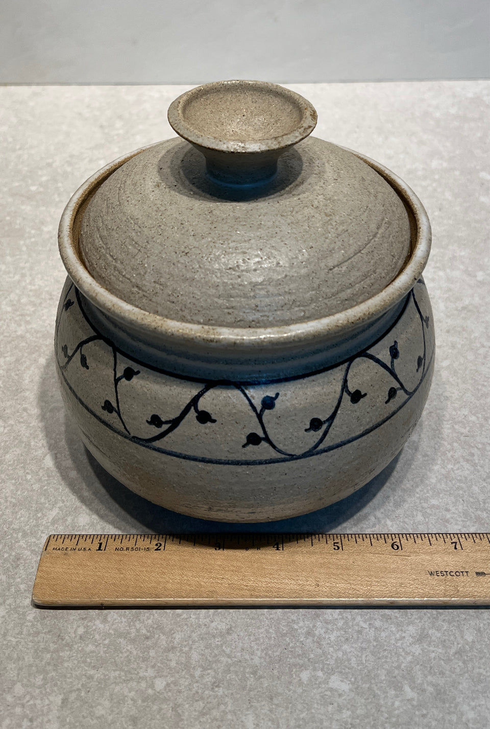 Covered Pottery Bowl