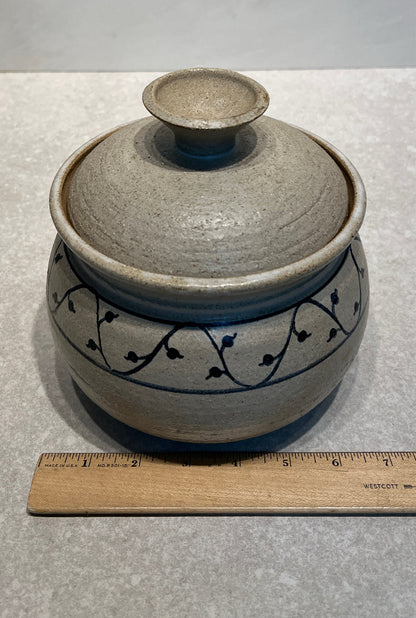 Covered Pottery Bowl
