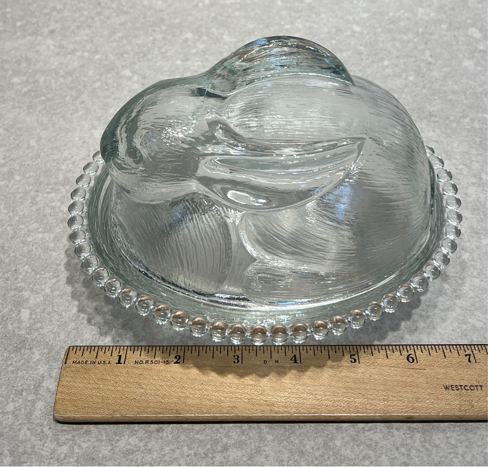 Bunnty On Nest Indiana Glass