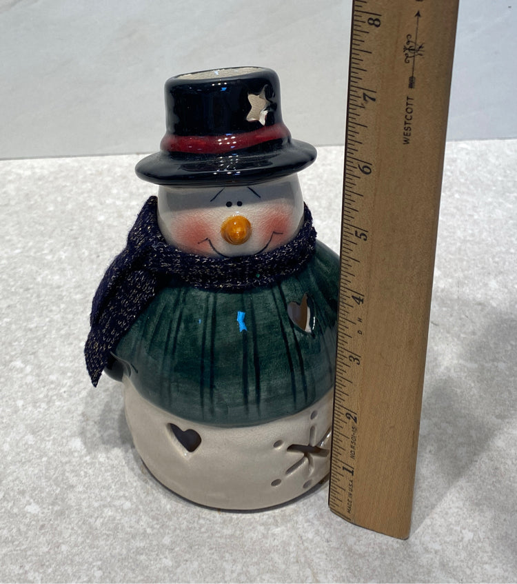 Snowman Tea Light Holder
