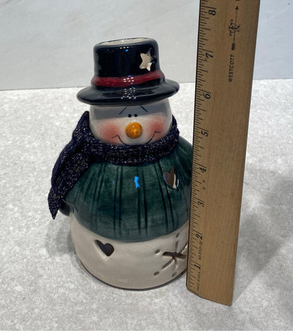 Snowman Tea Light Holder