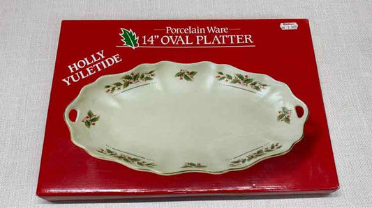 Holy Yuletide 14" Oval Platter