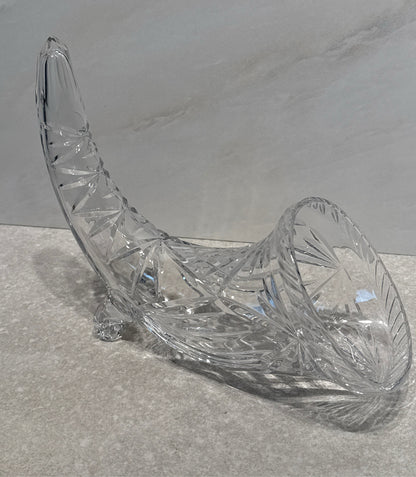 Glass Cornucopia Horn