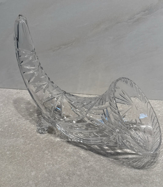 Glass Cornucopia Horn
