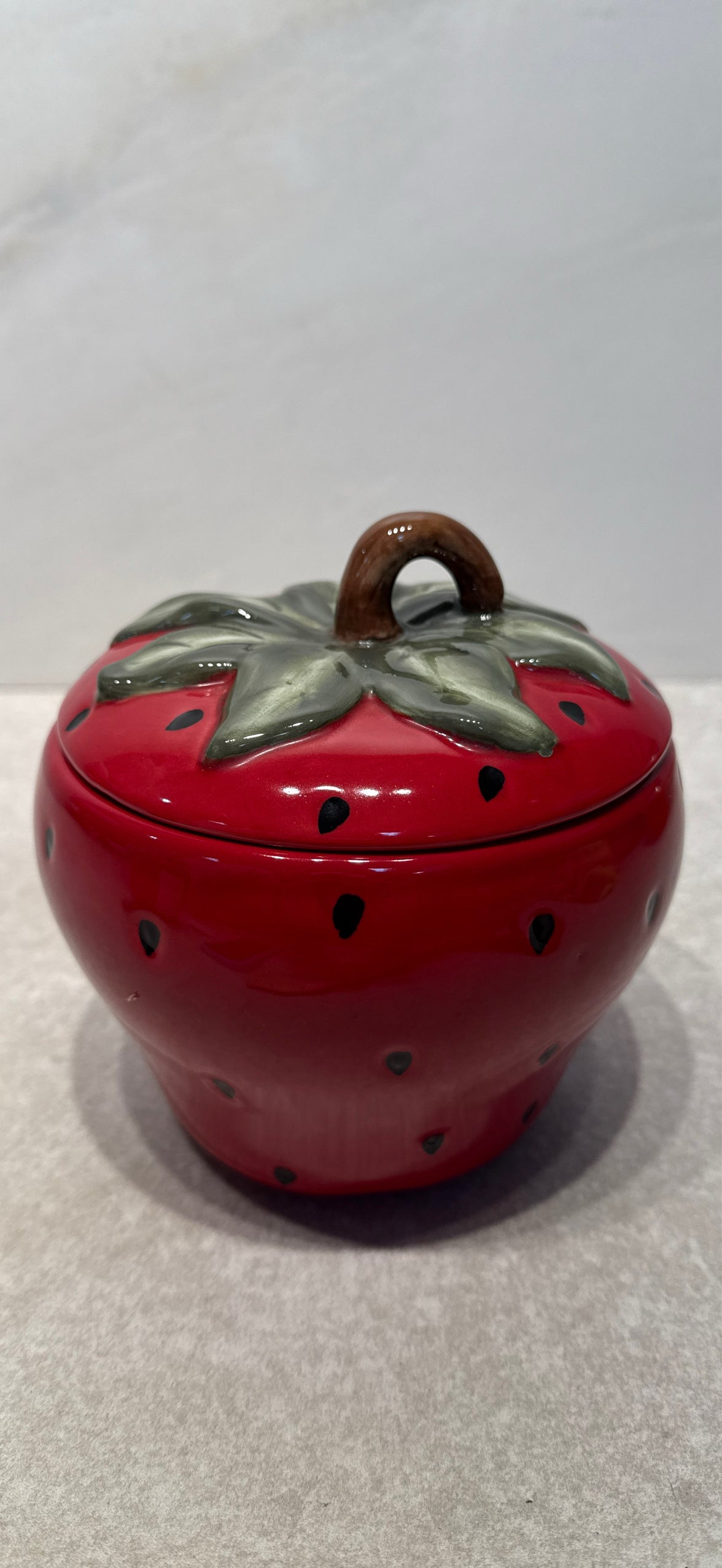 Covered Strawberry Jar