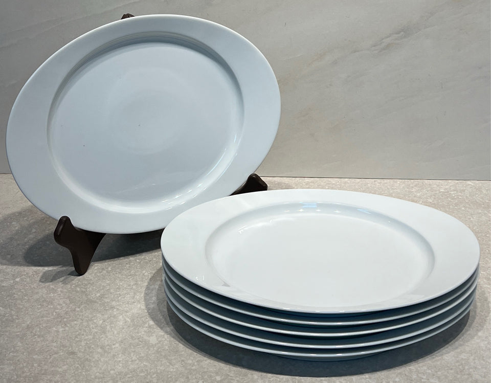 Set of 6 White Plates