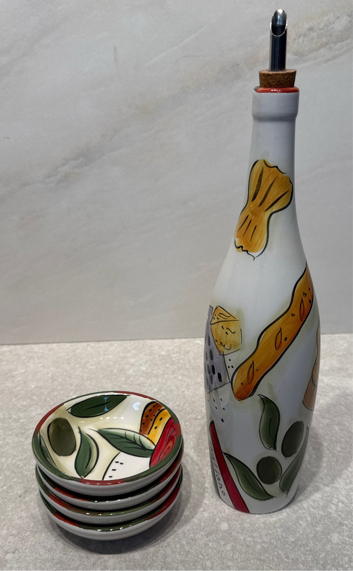 Pampered Chef Oil and Plates