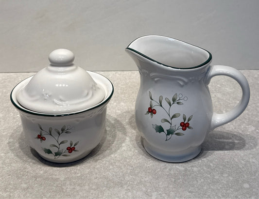 Pfaltzgraff Sugar and Creamer