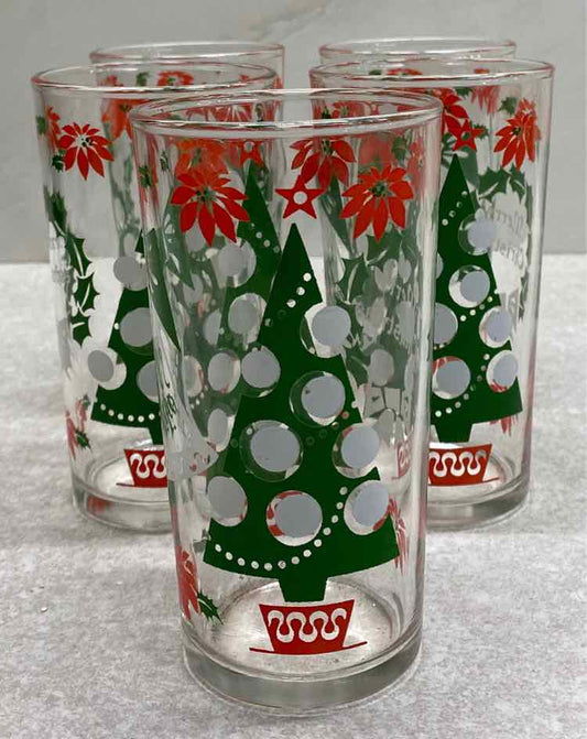 Set of 5 Vintage Glasses