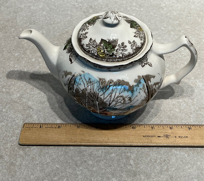 Friendly Village Teapot
