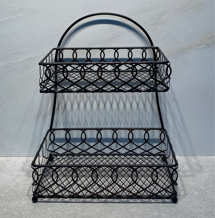 2-Tier Metal Basket
