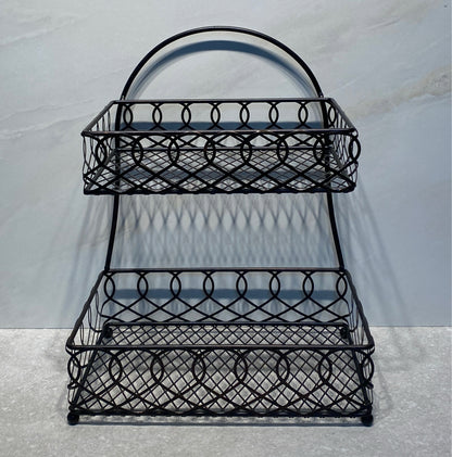 2-Tier Metal Basket