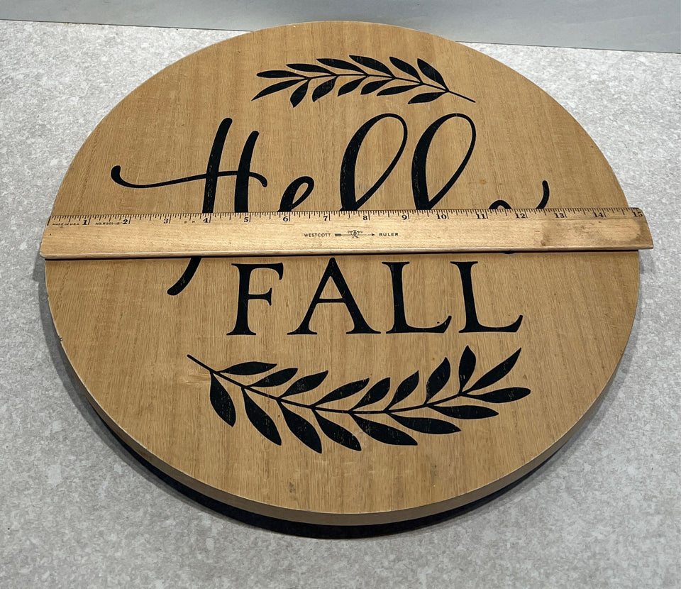 Hello Fall Lazy Susan