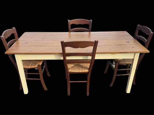 Farm Table and 4 Chairs