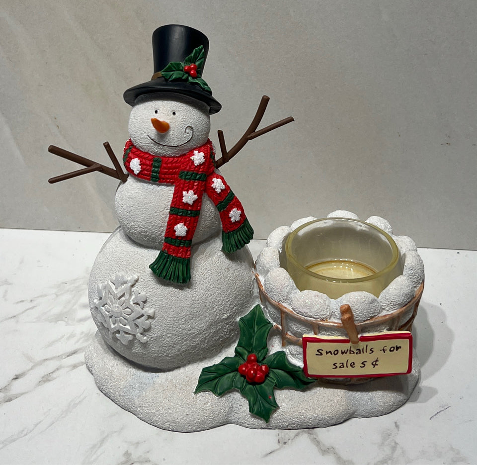 Snowman Candleholder