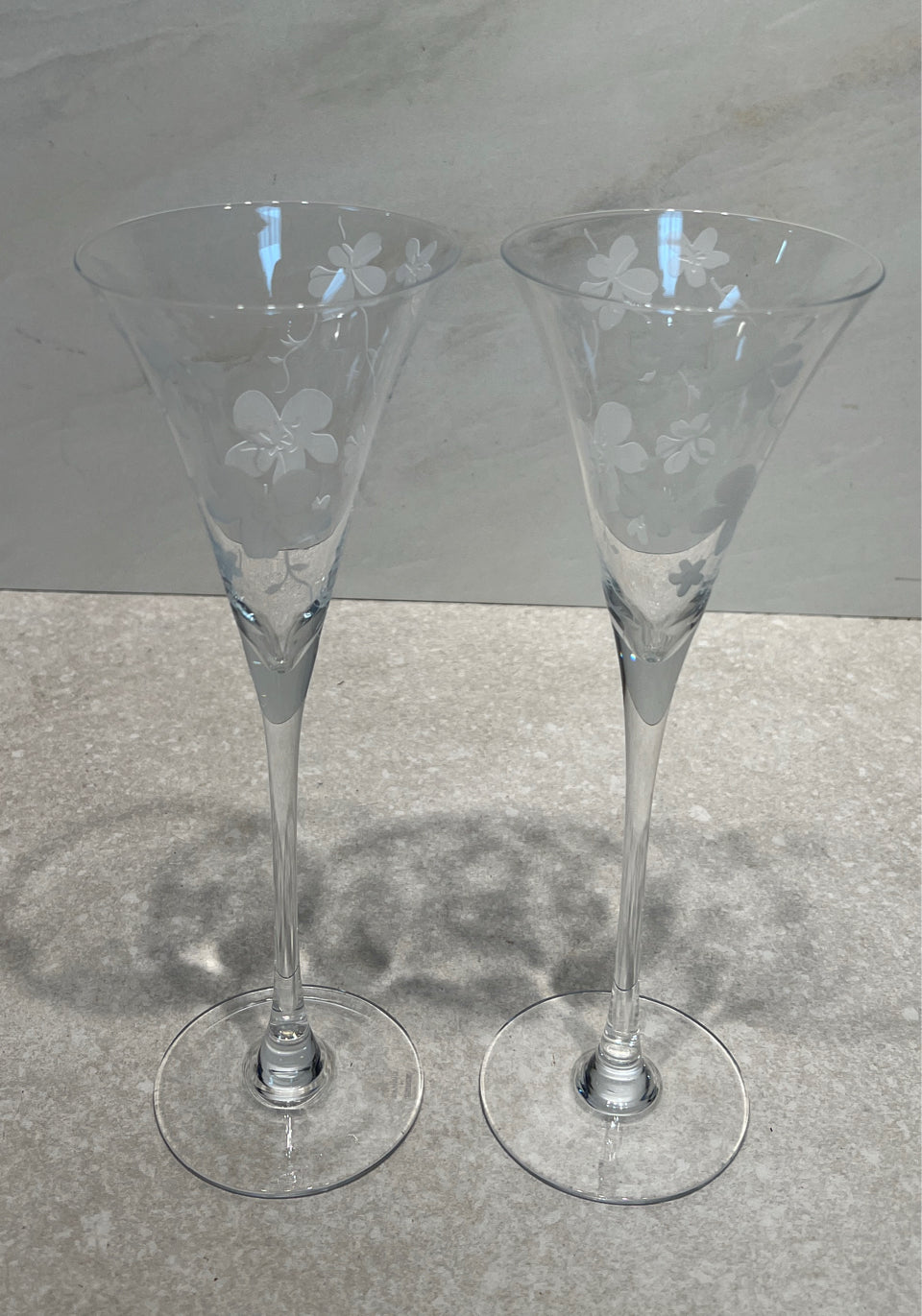 Set of 2 Waterford Champagne Glasses