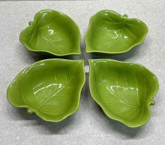 Set of 4 Leaf Bowls