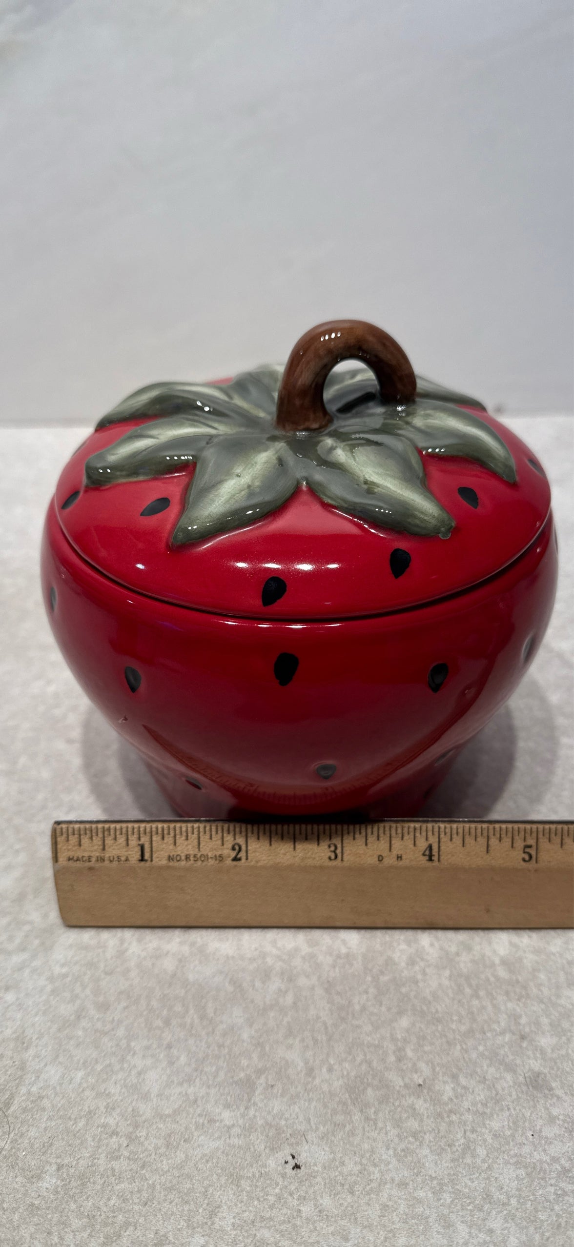 Covered Strawberry Jar