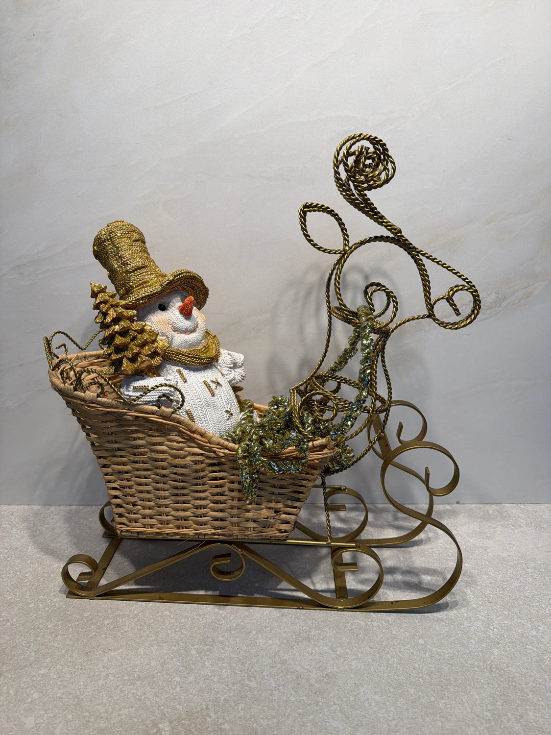 Sleigh With Snowman