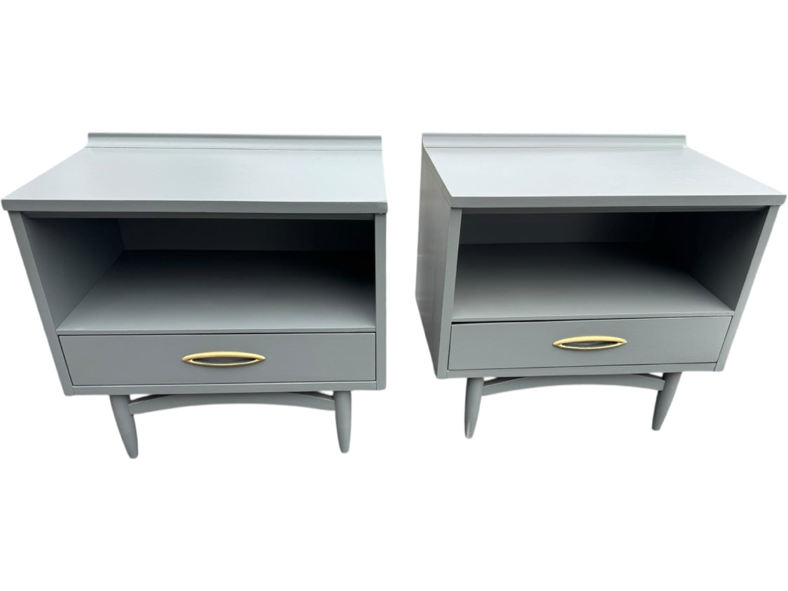 Pair Of MCM Gray Nightands