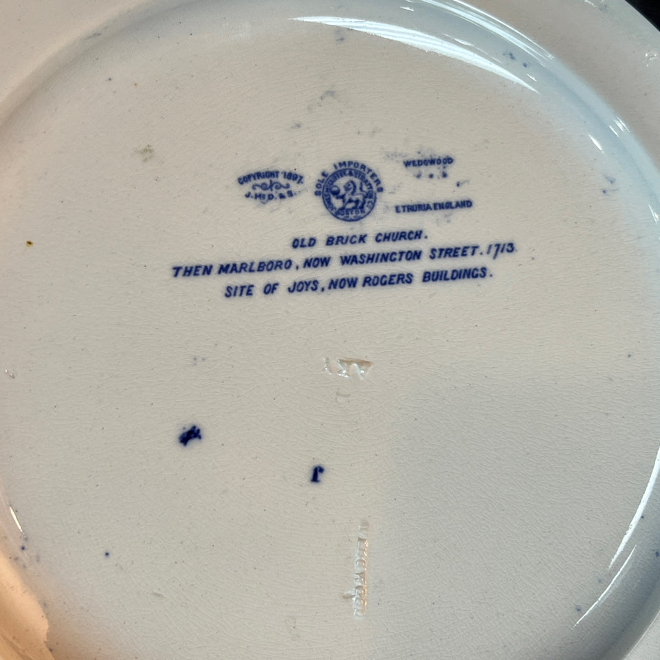 Antique Blue Plate