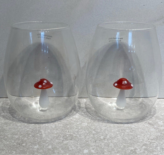 Pair of Mushroom Glasses