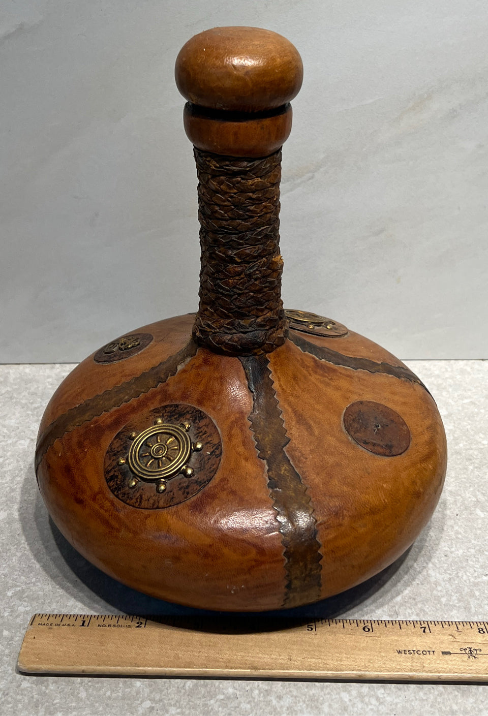 Genuine Leather Italy Decanter