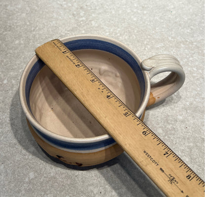 Anna Polis Pottery Handled Bowl