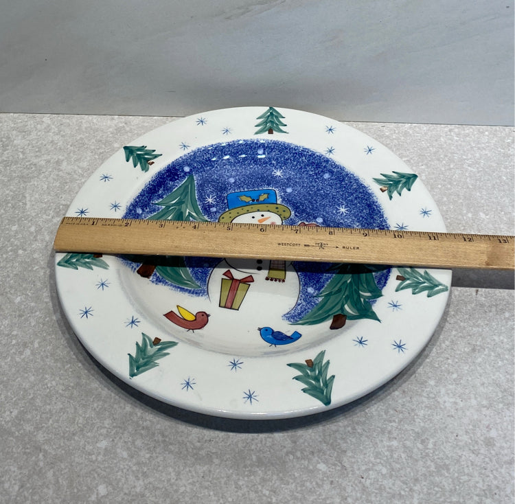 Snowman SErving Dish