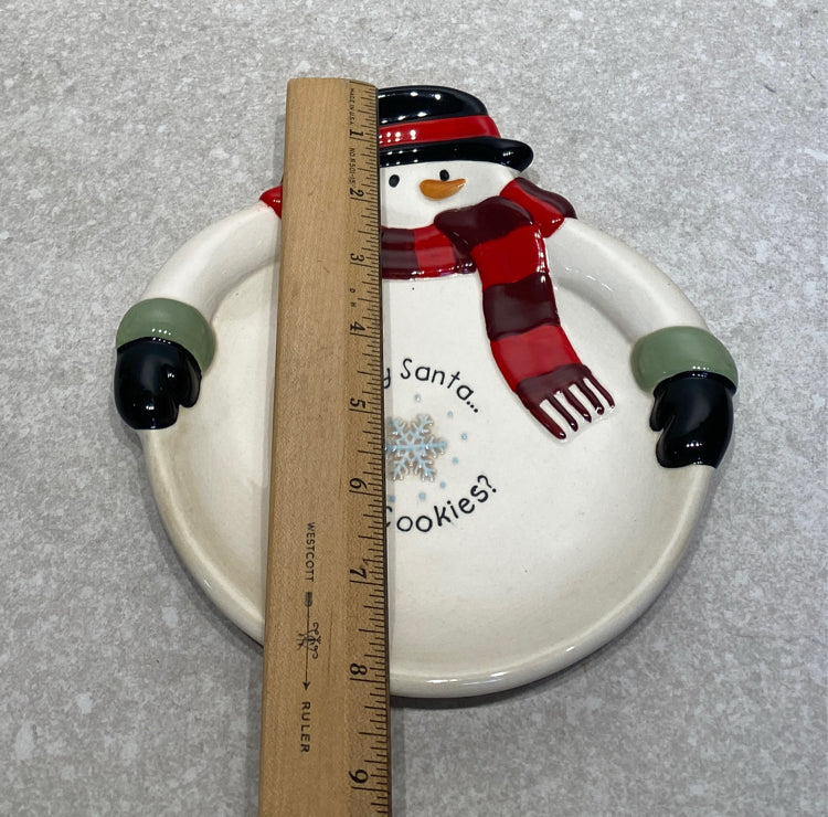 Snowman plate