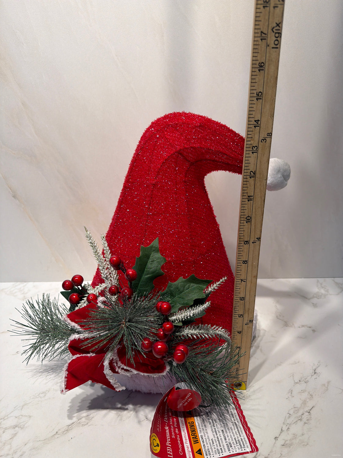 Christmas Light Up Santas Hat
