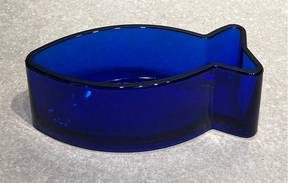 Cobalt Blue Fish Bowl