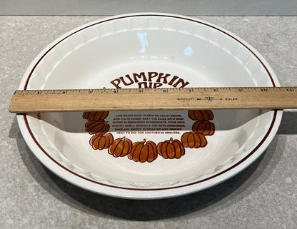 Pumpkin Pie Plate