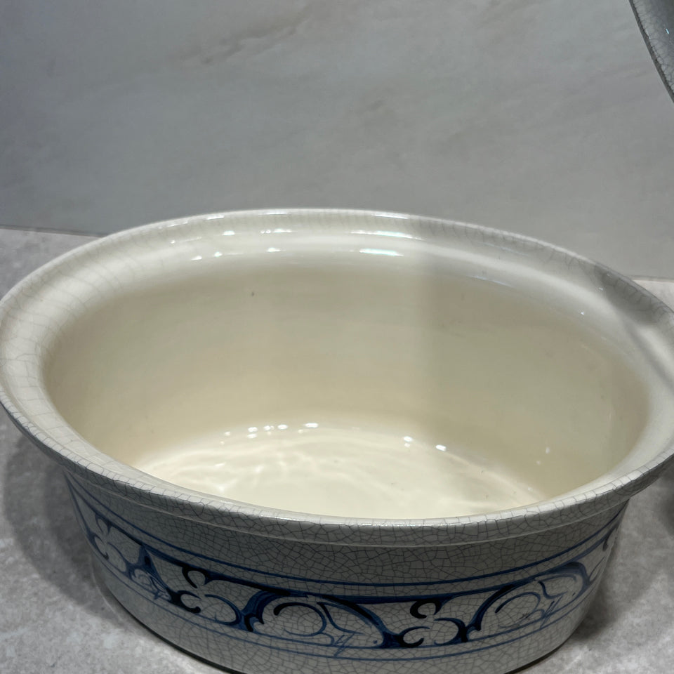 Dedham Pottery Covered Bowl