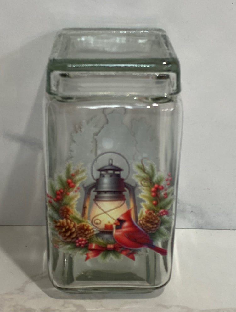 Christmas Covered Jar