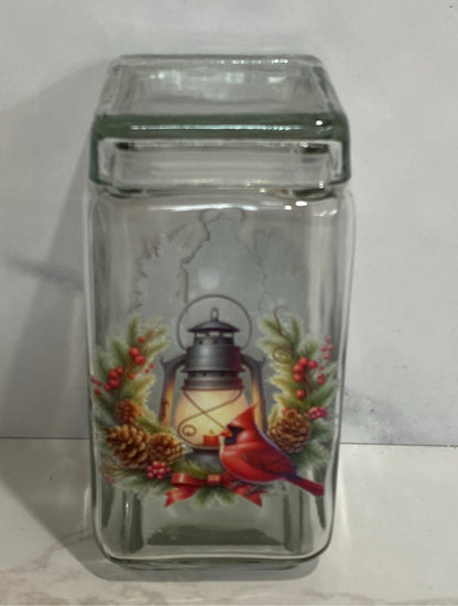 Christmas Covered Jar