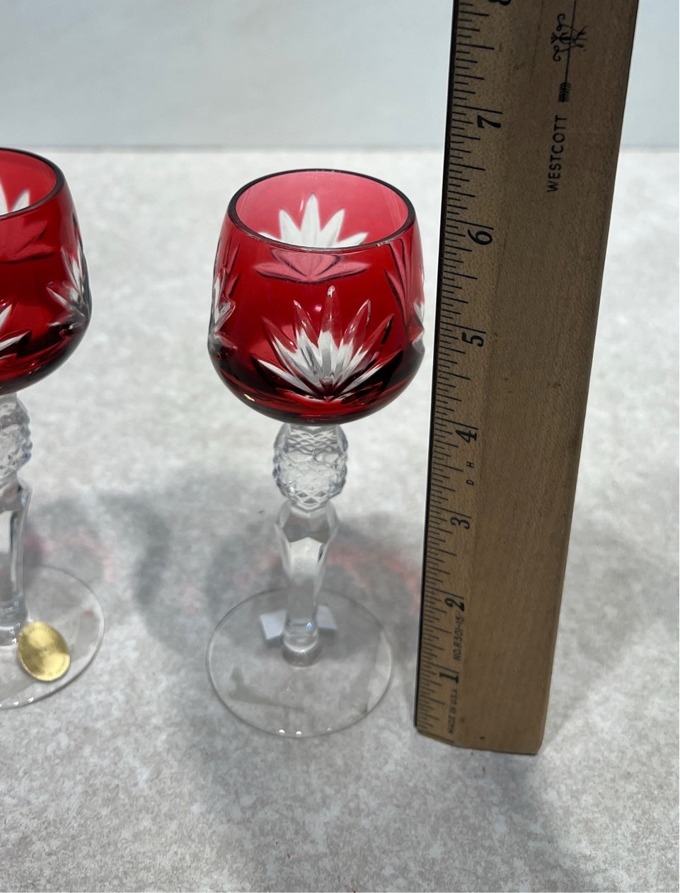 Set of 3 Cut to Clear Cordials