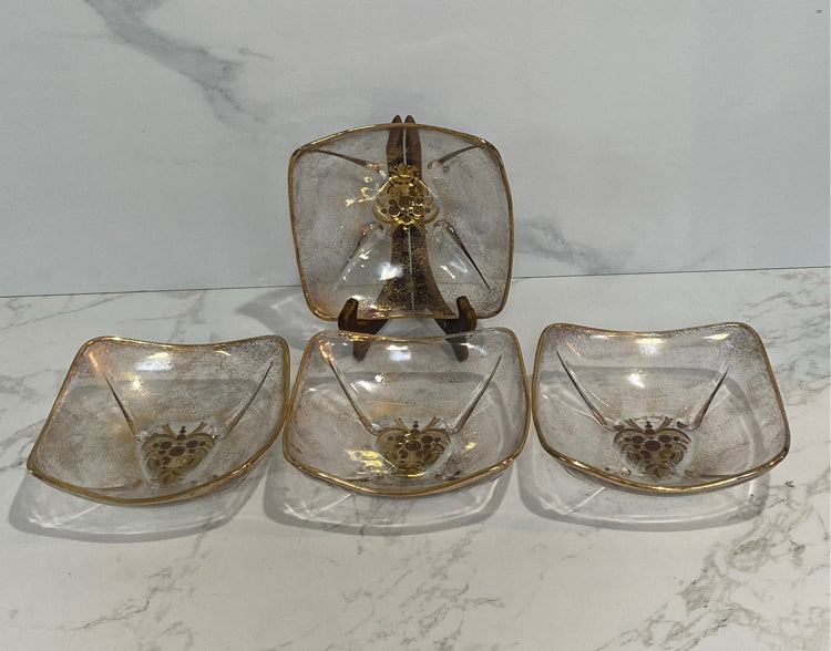 Set of 4 George Birard Bowls