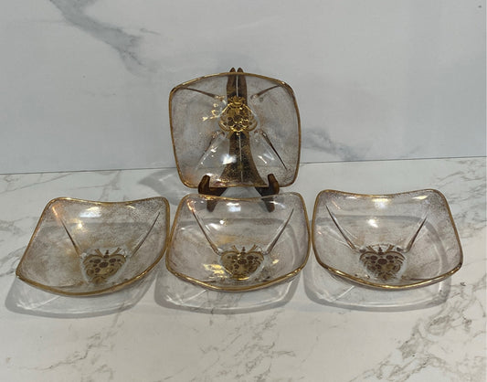 Set of 4 George Birard Bowls