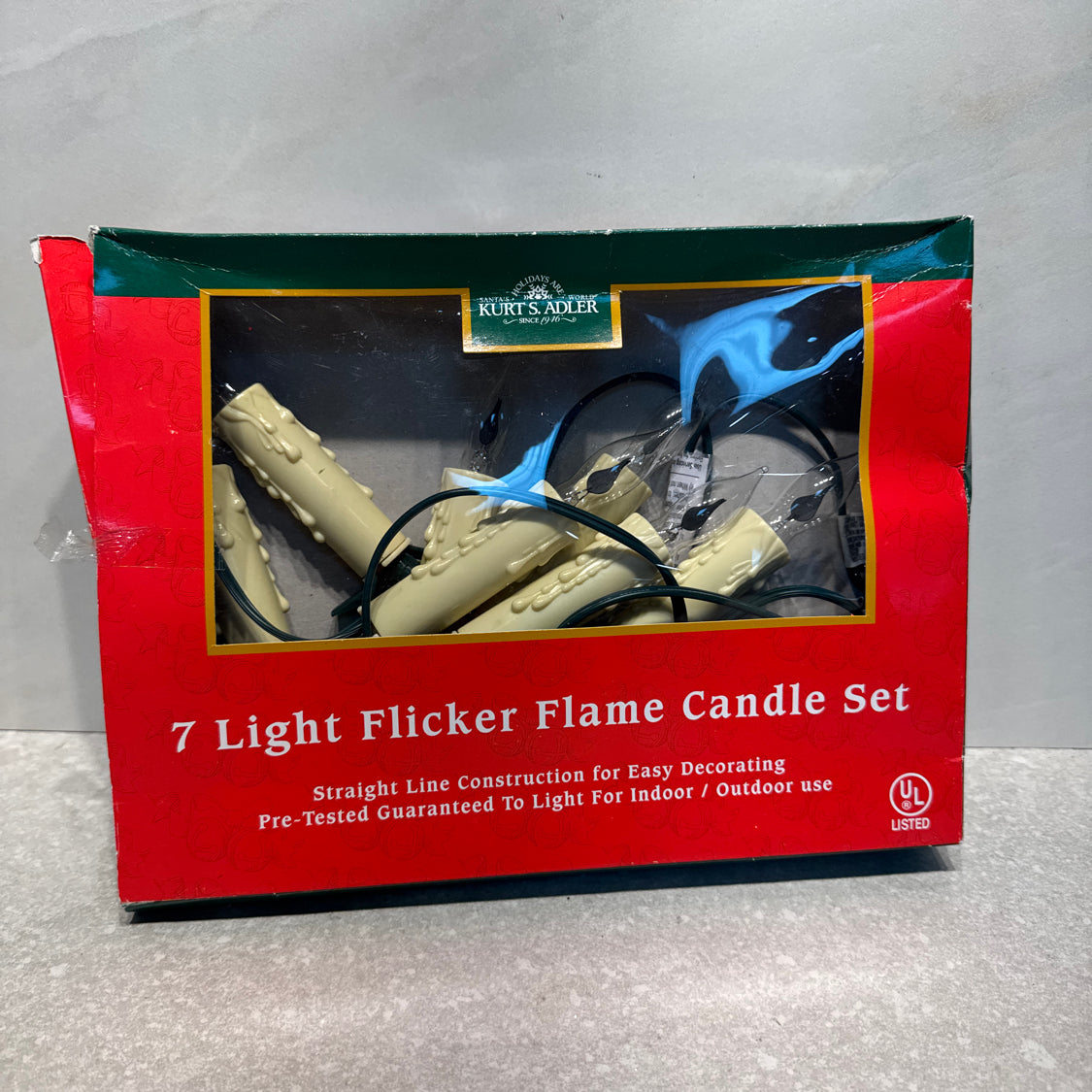 Christmas Flicker Light Candle Set
