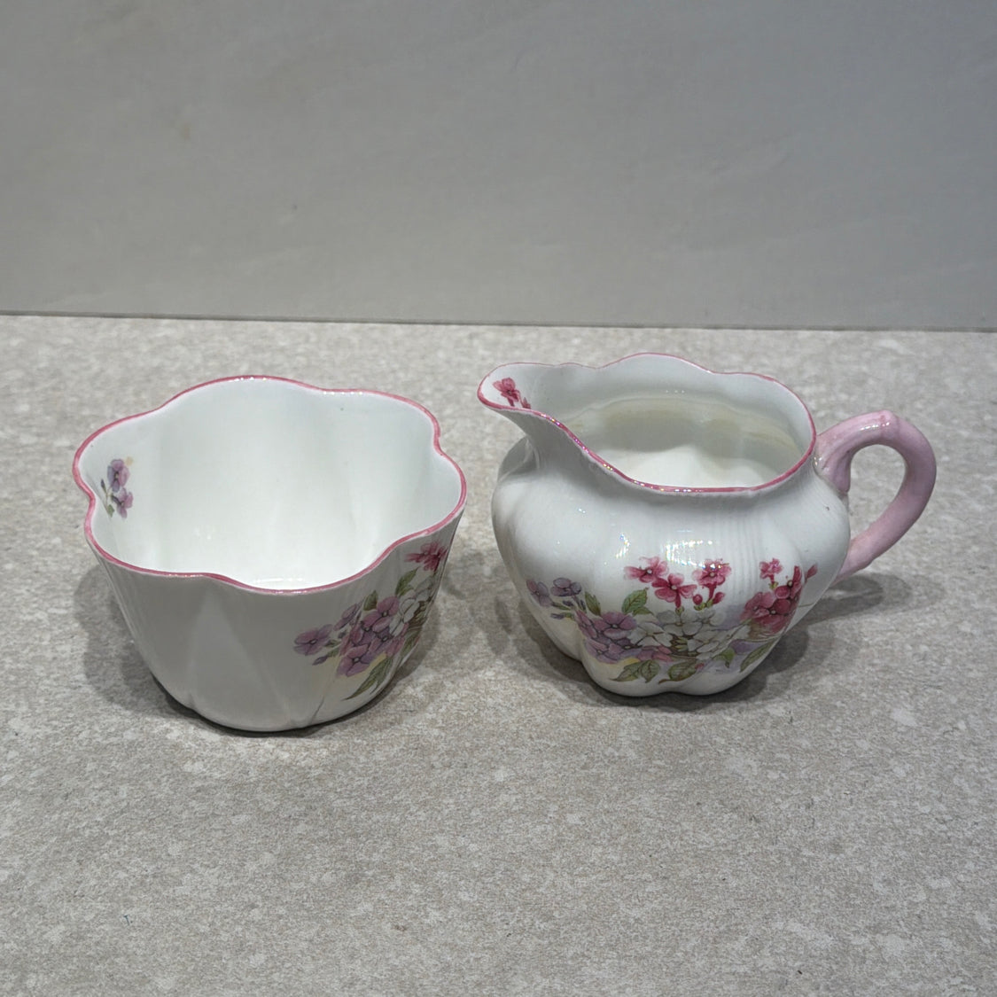 Shelley Sugar and Creamer
