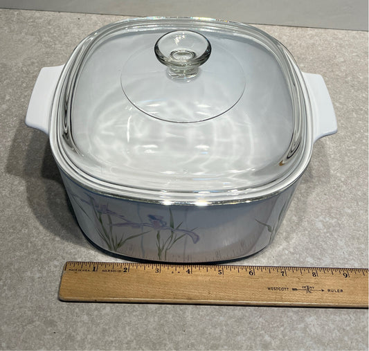 Covered Corning Ware Bowl