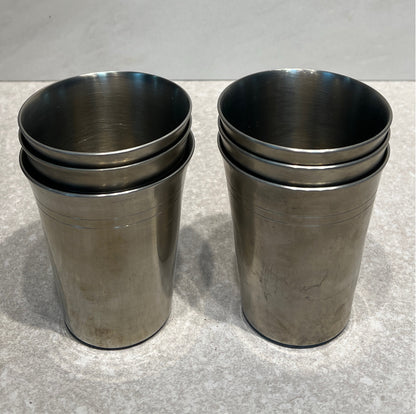 Set of 6 Pewter Cups