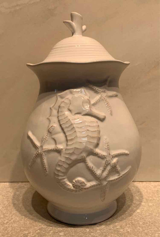 Blue Sky Covered Jar