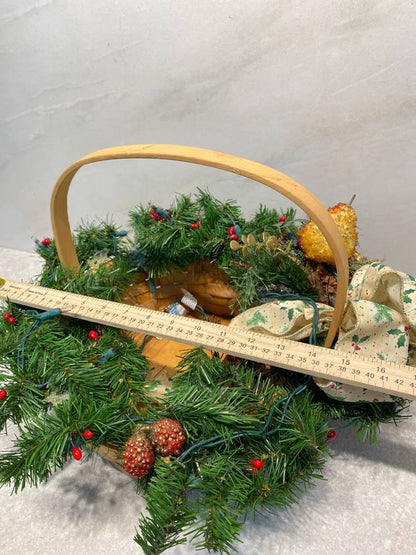 Light Up Christmas Basket