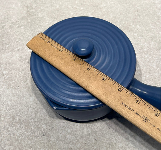 Covered Handled Bowl "Flame"