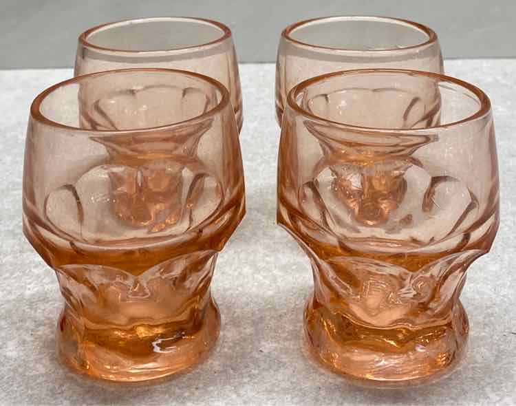 Set of 4 Viking Pink Glasses